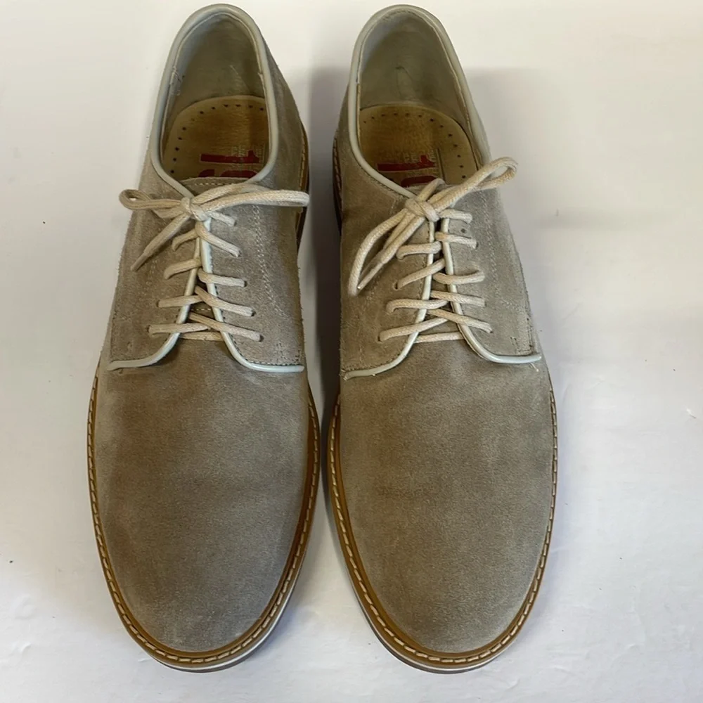 1901 Made In‎ Italy Beige Suede Lace Up Men’s Oxford’s Shoes size 43